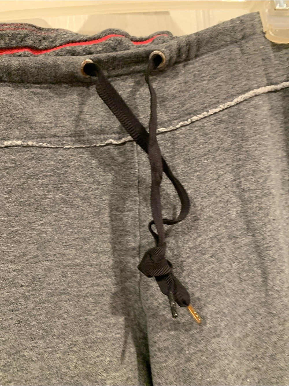 Calvin Klein Dark Gray Capri Sweatpants with White Logo - Picture 5 of 12
